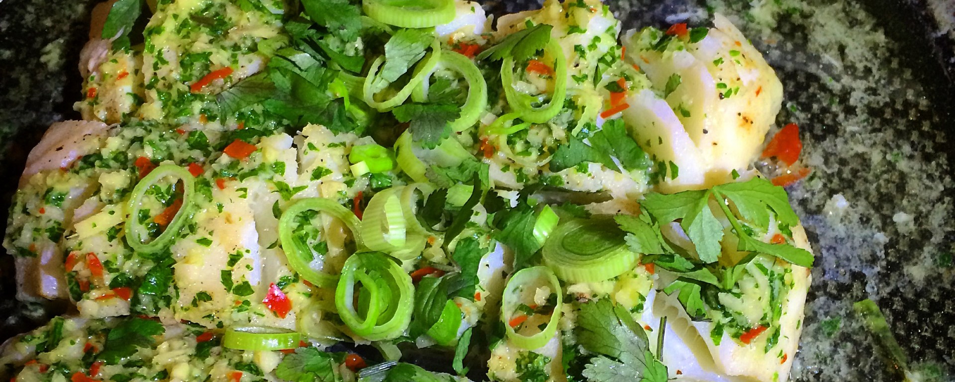 stekt skrei i urtemarinade