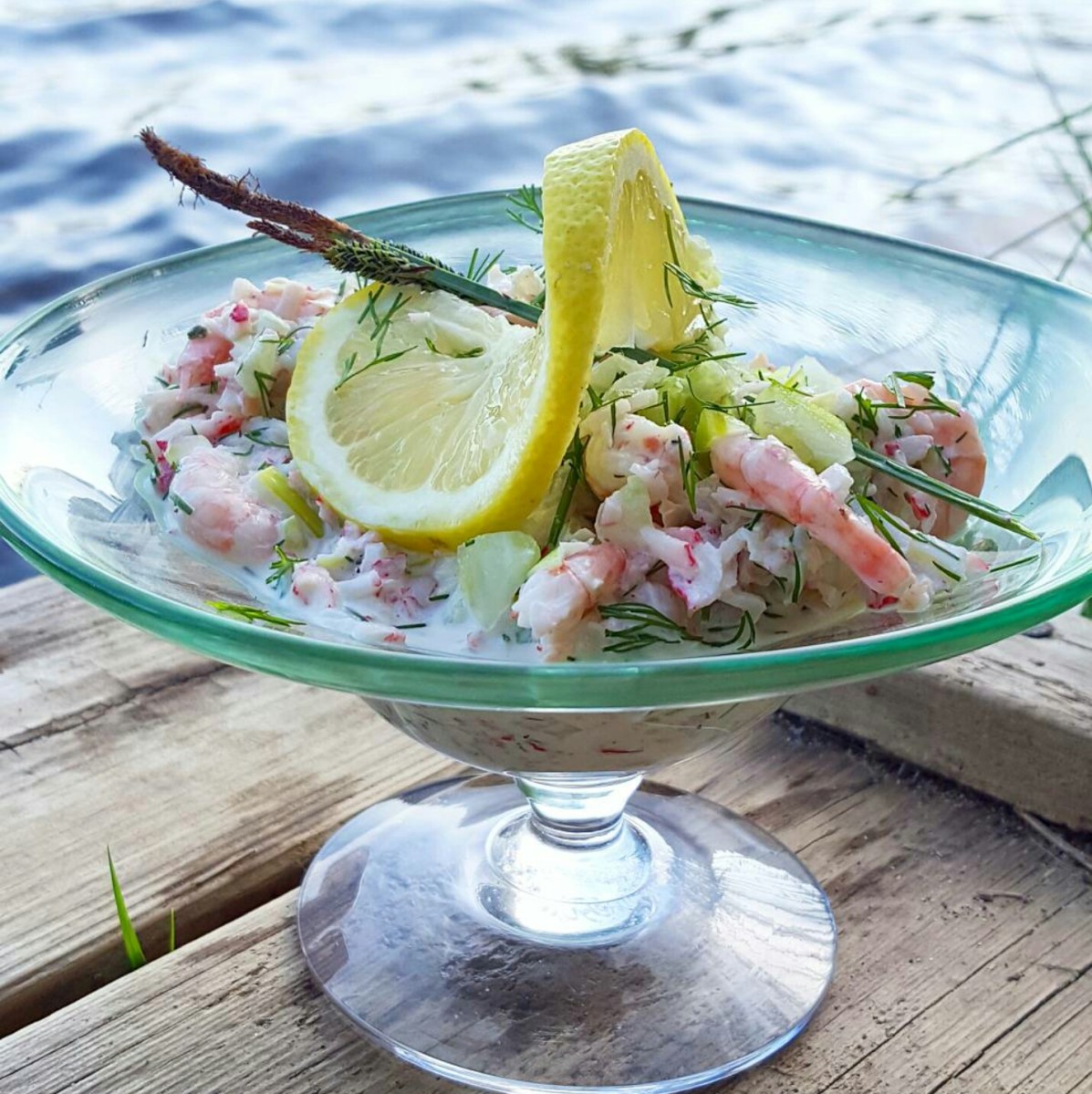 Rød Gård’s skalldyrsalat – Snikgjest Lokalmat